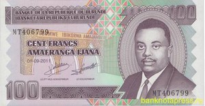 100 франков 2011 года