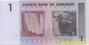 1 доллар 2007 года зимбабве