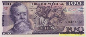 100 песо 1982 года